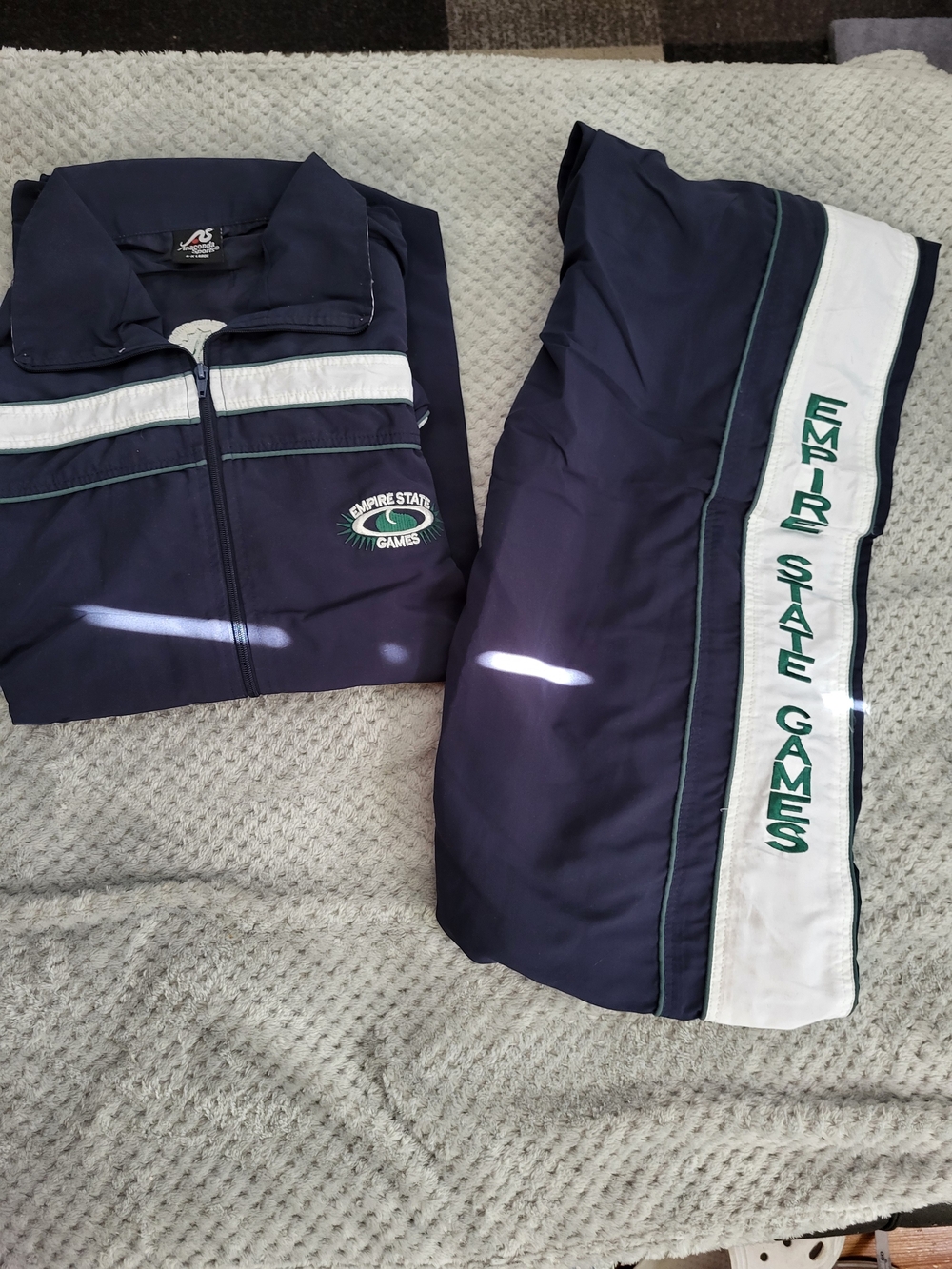 Empire State Games Navy Track Jacket and Pants XL
